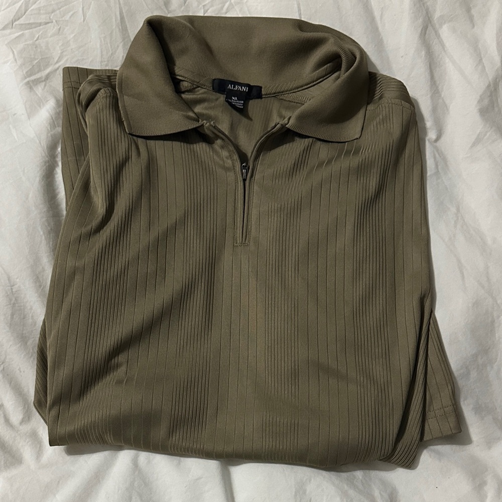 Alfani Men's Polo in Olive XL